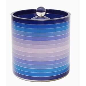 Jonathan Adler SCALA Ice Bucket W/ Lid New In Box 8” H Blue Purple Colorful